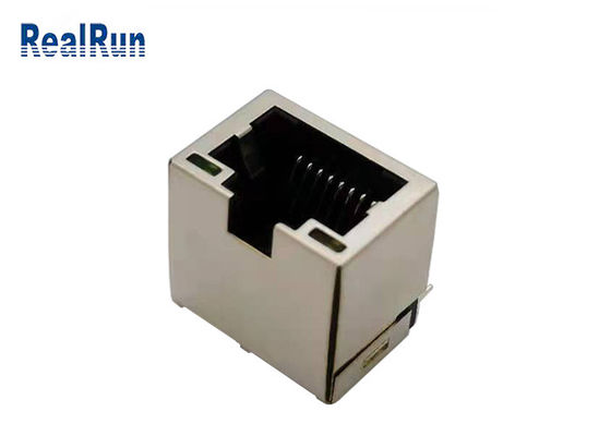 PA46 1 Port Rj45 Modular Jack RJ45 PCB اتصال آلیاژ مس