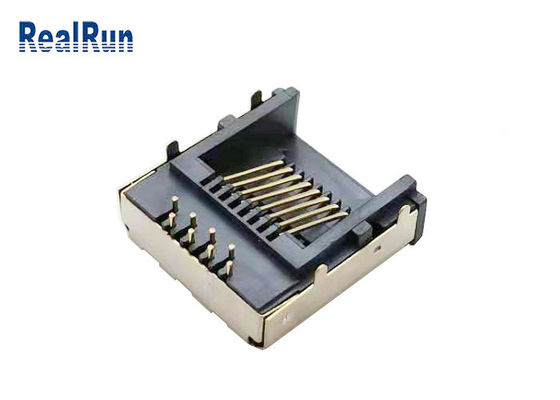پلاگین مدولار فلزی محافظ LCP Rj45 PCB اتصال RJ45-SP-37