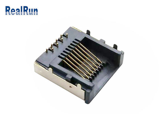 پلاگین مدولار فلزی محافظ LCP Rj45 PCB اتصال RJ45-SP-37