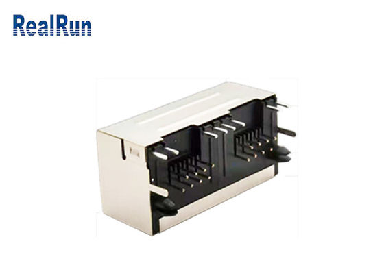 اتصال PCB 8P8C RJ45 جک مدولار SGS با LED محافظ