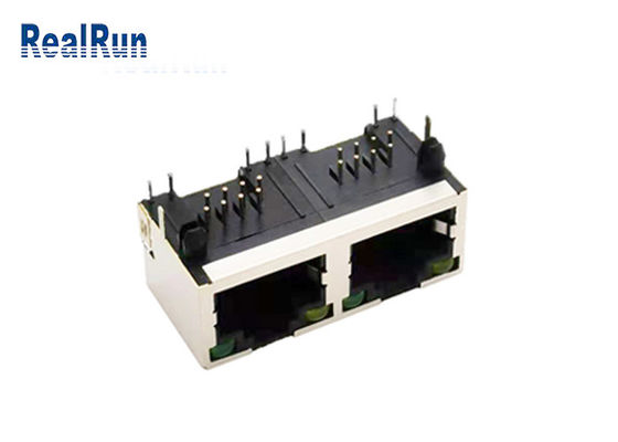 اتصال PCB 8P8C RJ45 جک مدولار SGS با LED محافظ