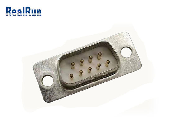 لحیم کاری مستقیم 9B 180 درجه مستقیم لحیم کاری D Sub Male اتصال طلا PBT