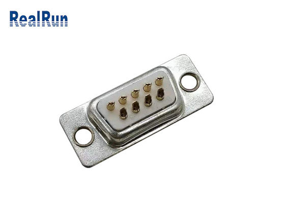 لحیم کاری مستقیم 9B 180 درجه مستقیم لحیم کاری D Sub Male اتصال طلا PBT