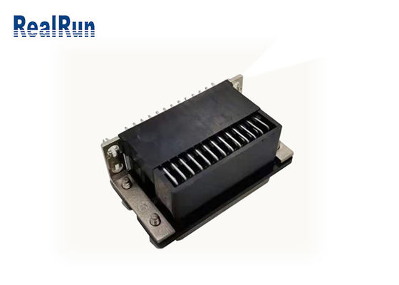DR 25 Pin SPCC D Sub Connector 90 درجه مرد به زن با هارپون