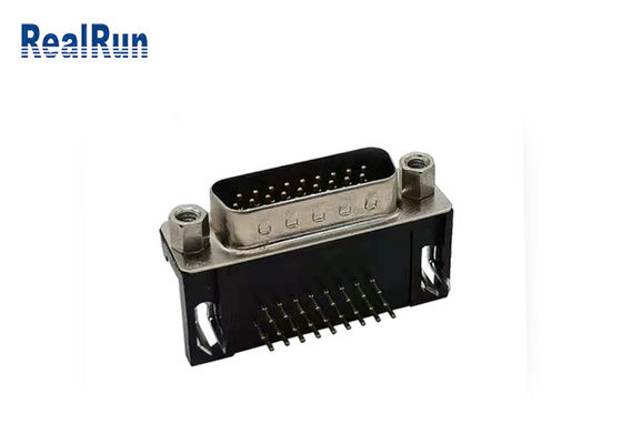 Tin Plating HDR 26 پین D نوع اتصال R / A 3 ردیف VGA اتصال PCB