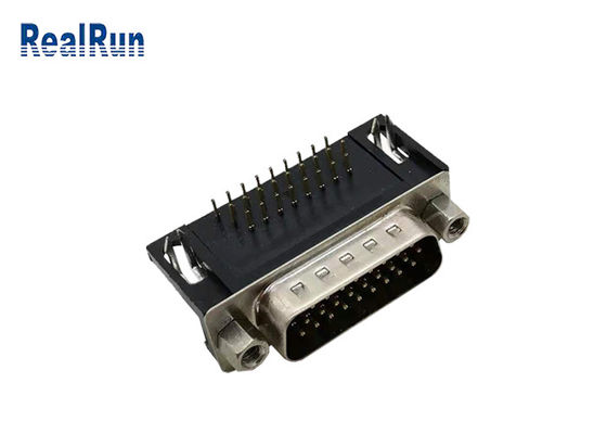 Tin Plating HDR 26 پین D نوع اتصال R / A 3 ردیف VGA اتصال PCB