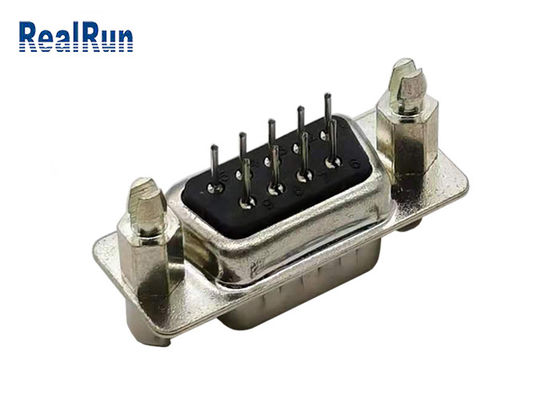 DP Male 1A 9 Pin ISO9001 D Sub Connector PBT 180 درجه Vga