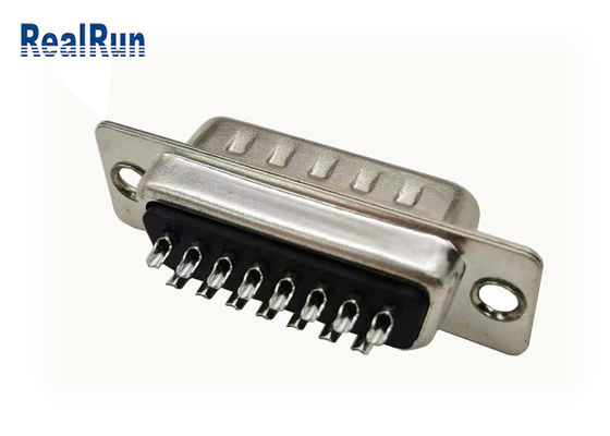 15 Pin D Subminiature Connection Stamped Contact Straight PBT