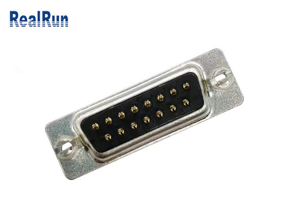 15 Pin D Subminiature Connection Stamped Contact Straight PBT