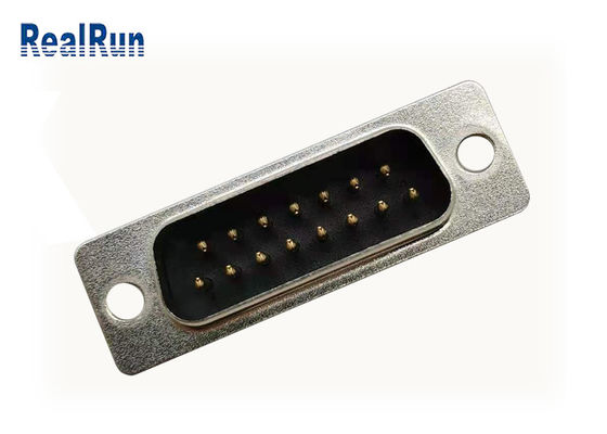 15 Pin D Subminiature Connection Stamped Contact Straight PBT