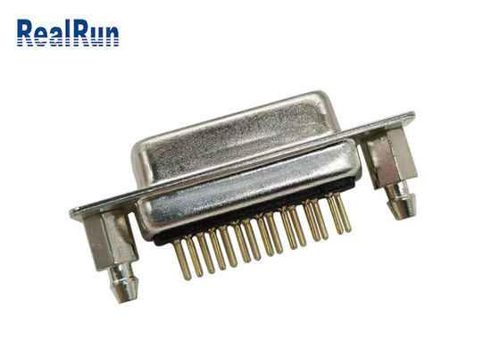 مستقیم DP 15 پین PCB 1000VAC D SUB اتصال نر ماده PBT
