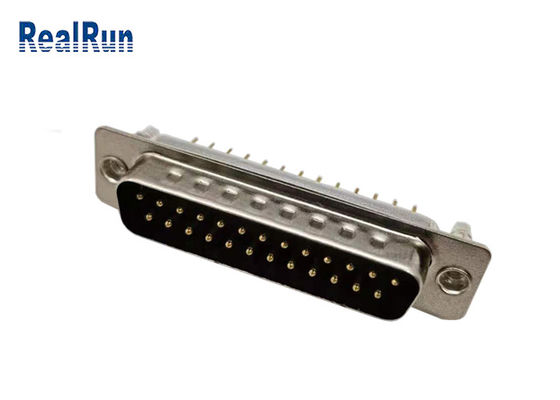UL94V-0 500VAC D Sub Connector DP 25 پین VGA دو ردیف DIP