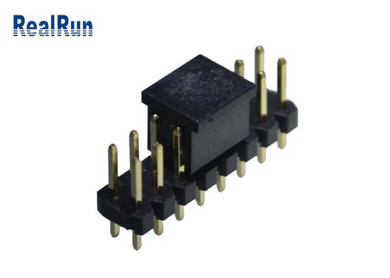 2A 2.0 mm Straight Male Pin Header طلا اندود دو ردیف 16 راه PA6T