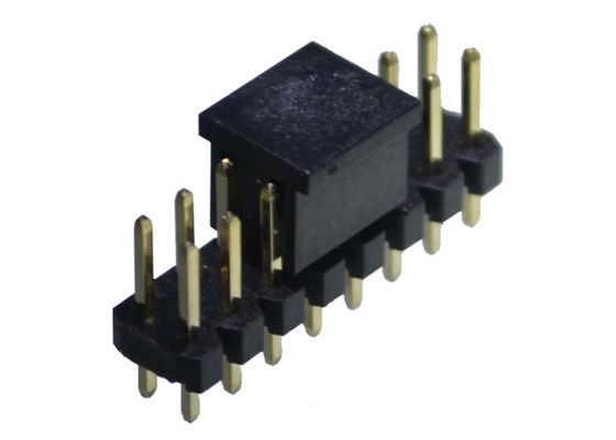 2A 2.0 mm Straight Male Pin Header طلا اندود دو ردیف 16 راه PA6T