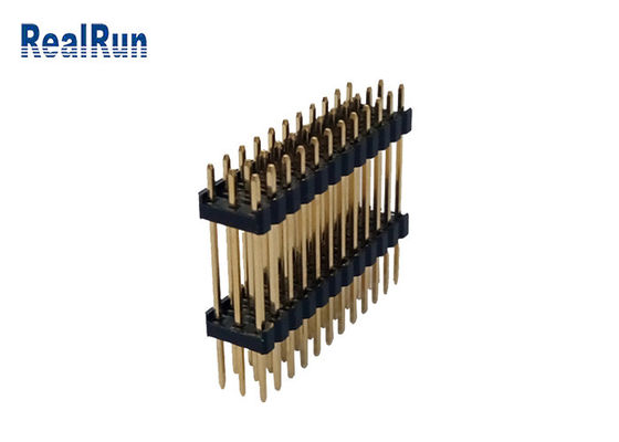 3.0 آمپر PBT DIP طلا اندود اتصال H2.5mm سه ردیف 36 پین