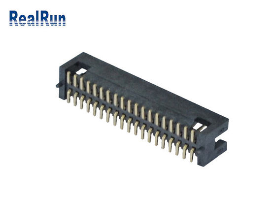 PA6T 1.27mm Pitch SMT Box Header Double Row Angle Right 2 * 19 Pin UL94V-0