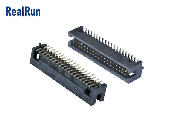 PA6T 1.27mm Pitch SMT Box Header Double Row Angle Right 2 * 19 Pin UL94V-0