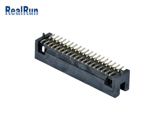 PA6T 1.27mm Pitch SMT Box Header Double Row Angle Right 2 * 19 Pin UL94V-0