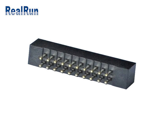 PBT Plastic 2.0 mm Pitch Machined Box Header 20 پین اتصال مستقیم PA6T