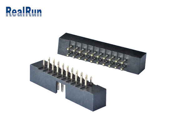 PBT Plastic 2.0 mm Pitch Machined Box Header 20 پین اتصال مستقیم PA6T