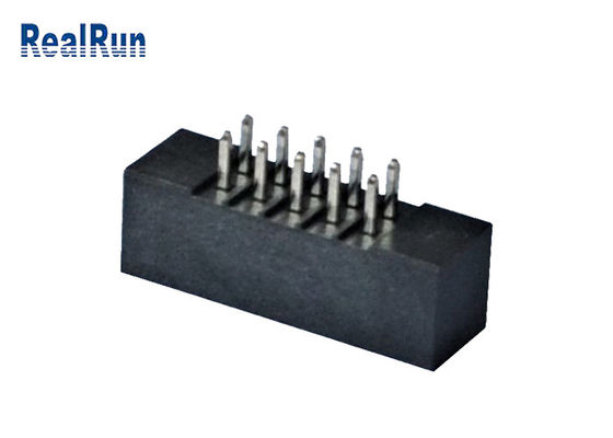 UL94V-0 2.54mm PIP DIP Box Header 18 26 Pin اتصال PA6T PBT