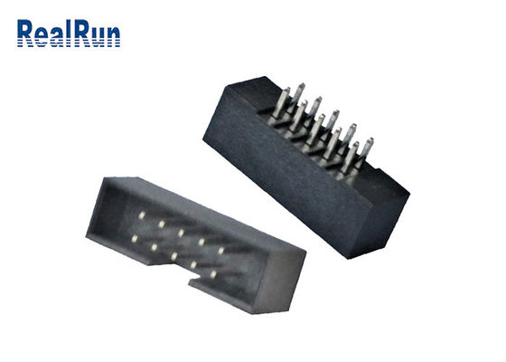 UL94V-0 2.54mm PIP DIP Box Header 18 26 Pin اتصال PA6T PBT