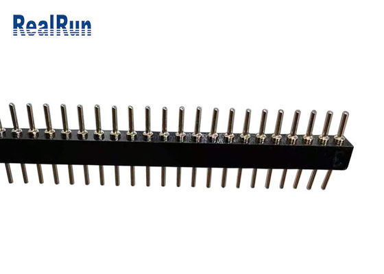40P 1.778mm Pitch Round Male Header L10.0 مستقیم 1 ردیف DIP