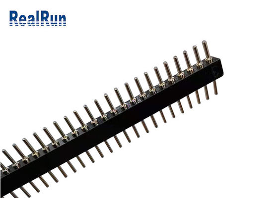 40P 1.778mm Pitch Round Male Header L10.0 مستقیم 1 ردیف DIP