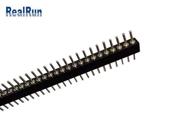40P 1.778mm Pitch Round Male Header L10.0 مستقیم 1 ردیف DIP