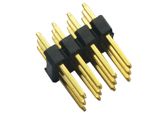 اتصال سربرگ لحیم کاری Pitch لحیم کاری PA6T 2.54mm 3 * 4 12 پین 180 درجه DIP