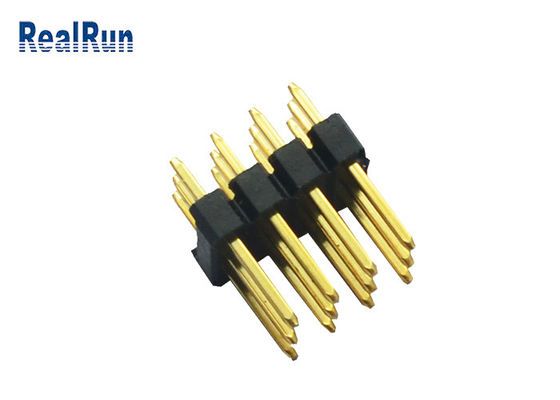 اتصال سربرگ لحیم کاری Pitch لحیم کاری PA6T 2.54mm 3 * 4 12 پین 180 درجه DIP