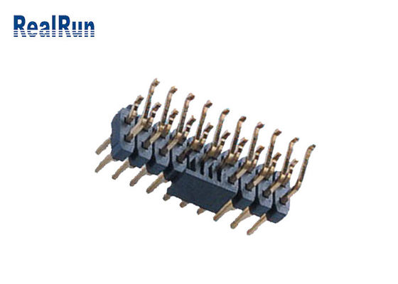 دو ردیف PA6T 20P SMD Pin Header PA6T افقی با درپوش پست