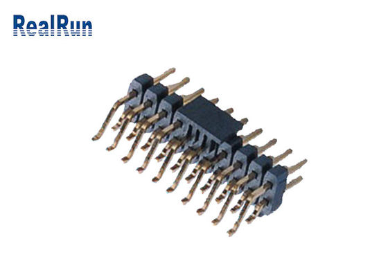 دو ردیف PA6T 20P SMD Pin Header PA6T افقی با درپوش پست