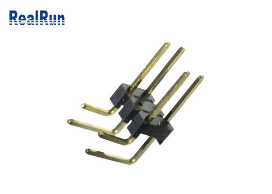 LCP PA6T PBT Pcb Header Connector UL94V-0 دو ردیف هدر اتصال دهنده