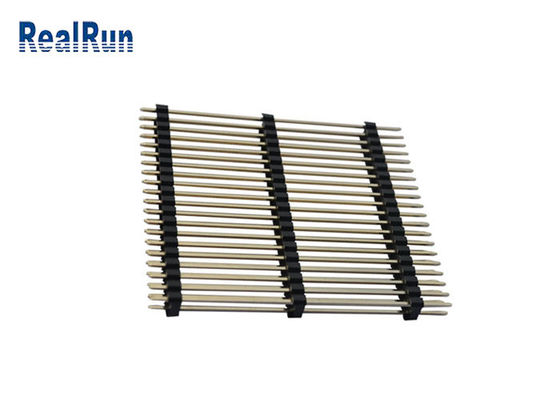 PBT LCP PA6T 40P دو ردیف پین هد سر راست سه پلاستیک Au 3U &quot;