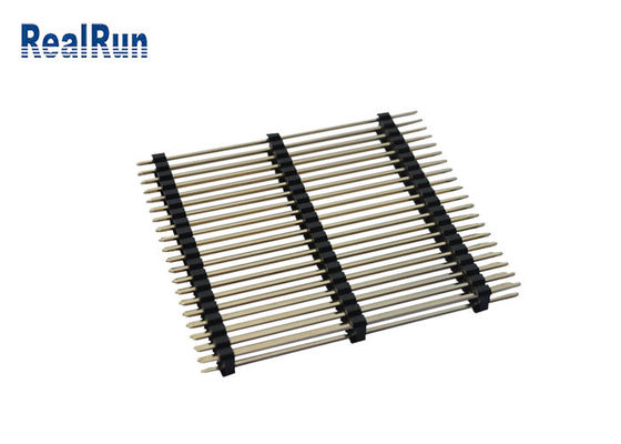 PBT LCP PA6T 40P دو ردیف پین هد سر راست سه پلاستیک Au 3U &quot;
