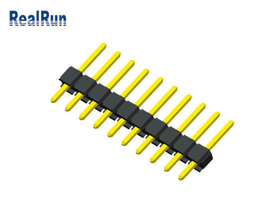 1x10P UL94V-0 یک ردیف پین هدر PA6T PBT PCB اتصال دهنده