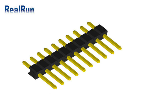 1x10P UL94V-0 یک ردیف پین هدر PA6T PBT PCB اتصال دهنده