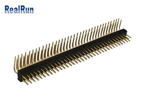 2*35P CuZn38Pb2 گرد زن پین هدر زاویه راست UL94V-0 ISO9001