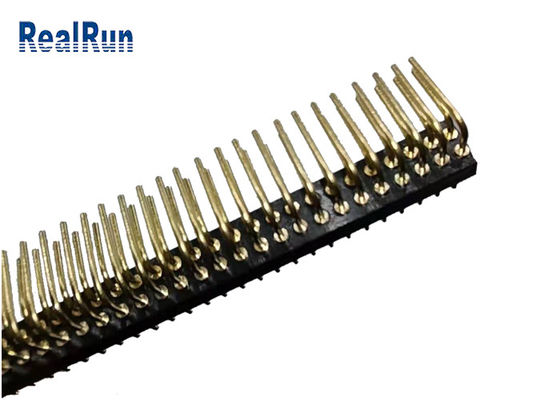 2*35P CuZn38Pb2 گرد زن پین هدر زاویه راست UL94V-0 ISO9001