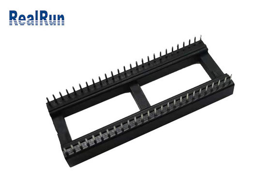 15.24 Row PBT 52P Ic Socket UL94V-0 زن هدر اتصال دهنده