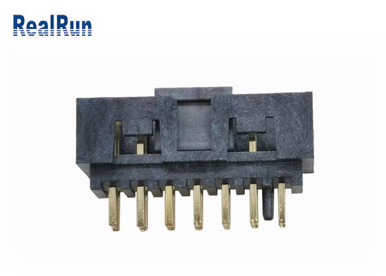 PBT H6.4 30٪ GF Double Row Box Header UL94V-0 14P IDC سوکت برنجی