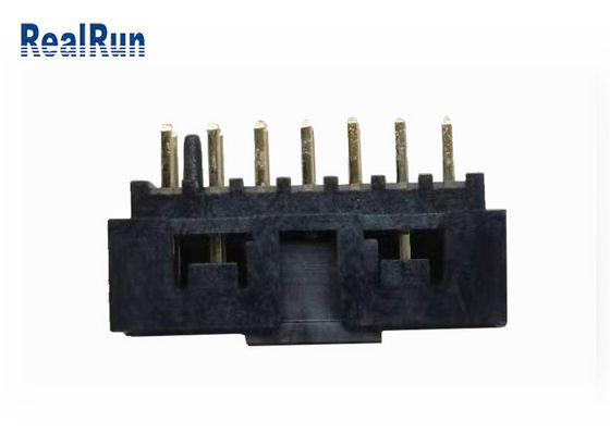 PBT H6.4 30٪ GF Double Row Box Header UL94V-0 14P IDC سوکت برنجی