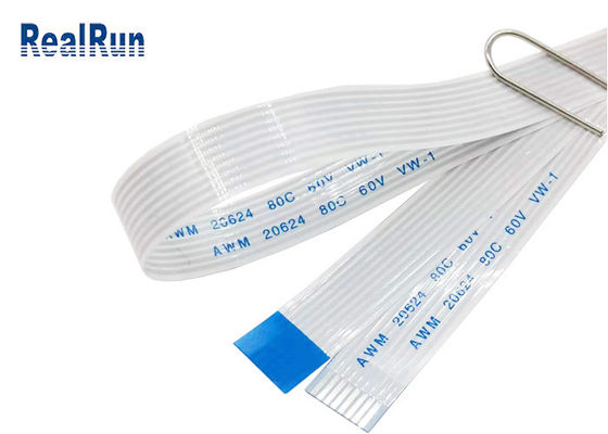 کابل روبان 1000M اهم 500AC FPC 1670 میلی متر طول 43um کابل روبان تخت انعطاف پذیر