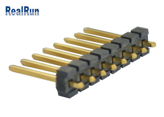 برنج LCP تک ردیف هدر UL94V-0 7A PA6T روکش طلا