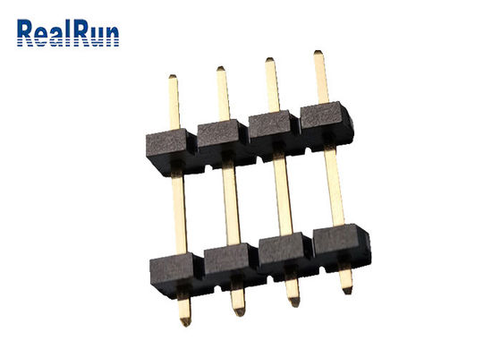 اتصال دهنده سربرگ PBT LCP برنجی 1*4P اتصال هدر دو ردیف UL94V-0