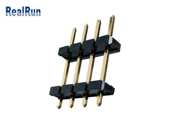 اتصال دهنده سربرگ PBT LCP برنجی 1*4P اتصال هدر دو ردیف UL94V-0