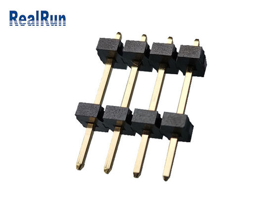 اتصال دهنده سربرگ PBT LCP برنجی 1*4P اتصال هدر دو ردیف UL94V-0