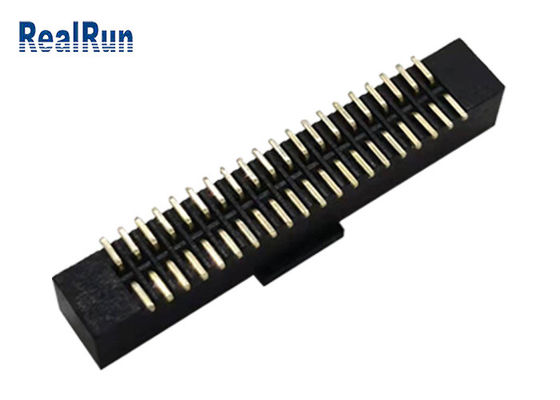 LCP برنج PA6T Header Idc اتصال مرد 40 پین SMD پین جعبه DC2A با کلاه