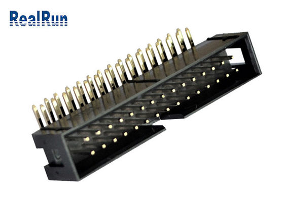 2*15P LCP PA9T Cable to Board Connector ISO9001 Brass Pcb Header Socket